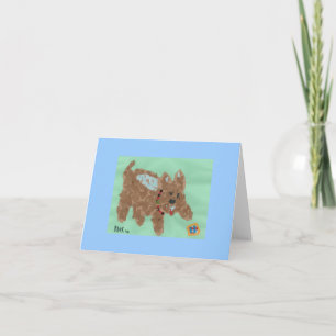Poochie's Note Card (Dog card)
