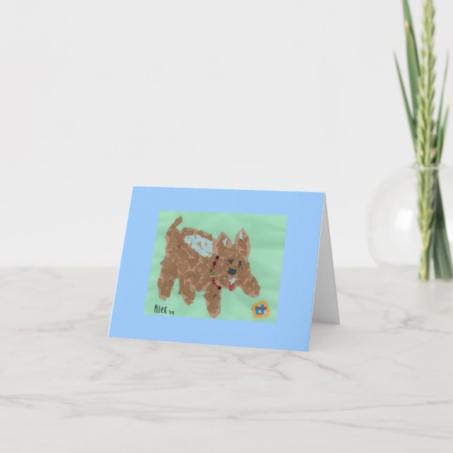 Poochie's Note Card (Dog card) (Front)