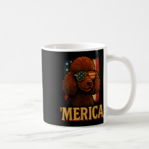 Poodle 4th Of July _ Patriotic Merica Dog Independ Coffee Mug