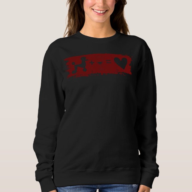 Poodle And Wine Sweatshirt (Front)