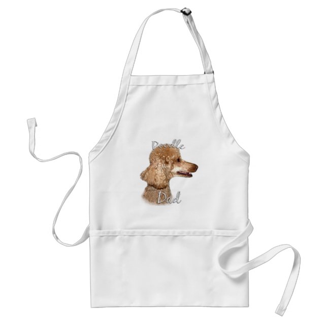 Poodle (apricot) Dad 2 Standard Apron (Front)