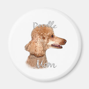 Poodle (apricot) Mum 2 Magnet