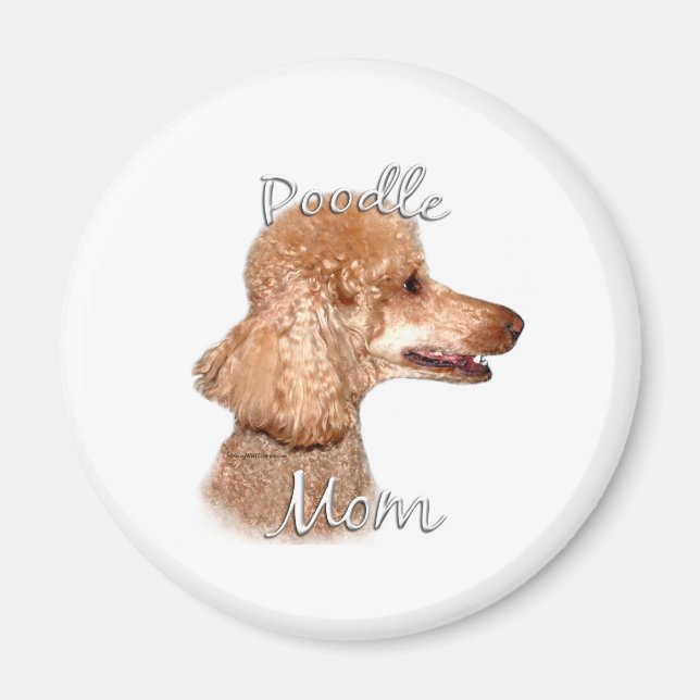 Poodle (apricot) Mum 2 Magnet (Front)