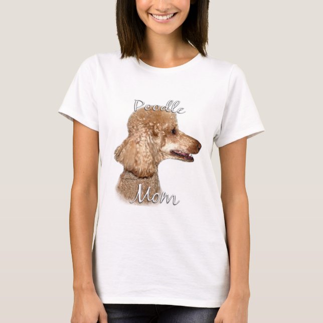 Poodle (apricot) Mum 2 T-Shirt (Front)