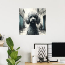 Poodle Art Poster