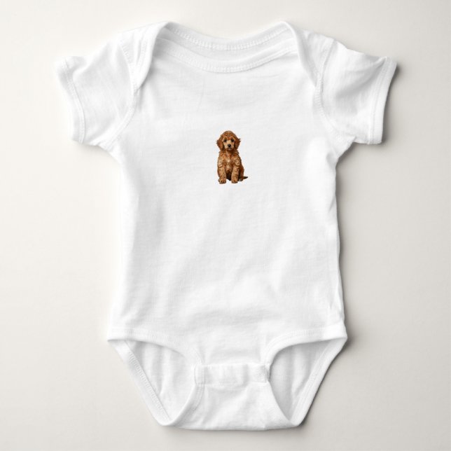 poodle baby bodysuit (Front)