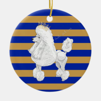 Poodle Behaviour Christmas Personalised Ornament
