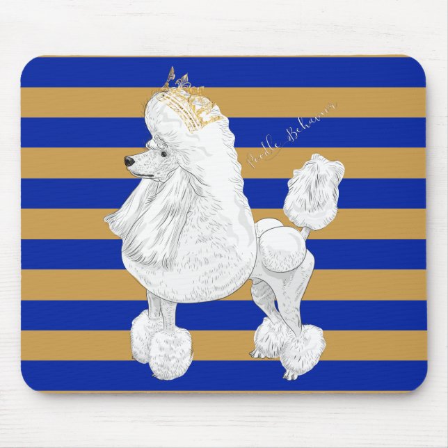 Poodle Behaviour Mousepad (Front)