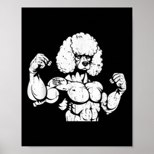Poodle Biceps Tattoo - Dog Breed Pet I Love Mum Poster