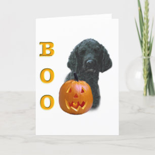 Poodle (Black Coated) Boo Card