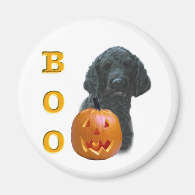 Poodle (Black Coated) Boo Magnet (Front)