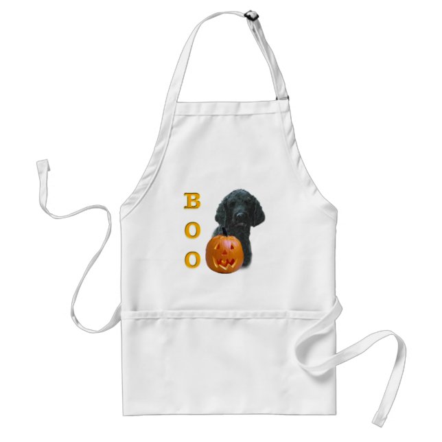 Poodle (Black Coated) Boo Standard Apron (Front)