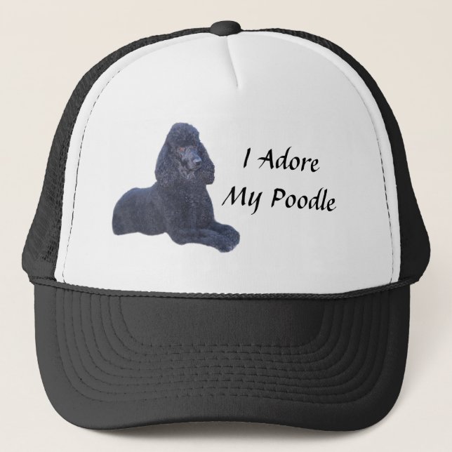 Poodle Black Hat I Adore (Front)