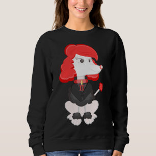 Poodle Black Widow By Centtaro Sweatshirt
