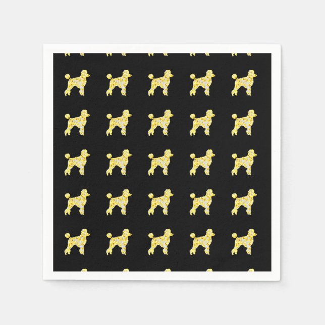 POODLE BLING NAPKIN (Front)