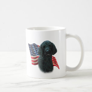 Poodle (blk) Flag Coffee Mug