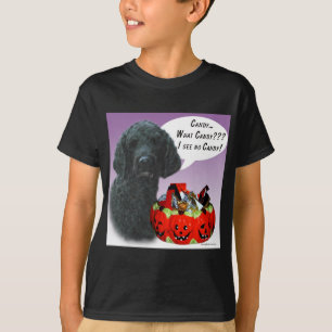 Poodle (blk) Halloween Candy T-Shirt