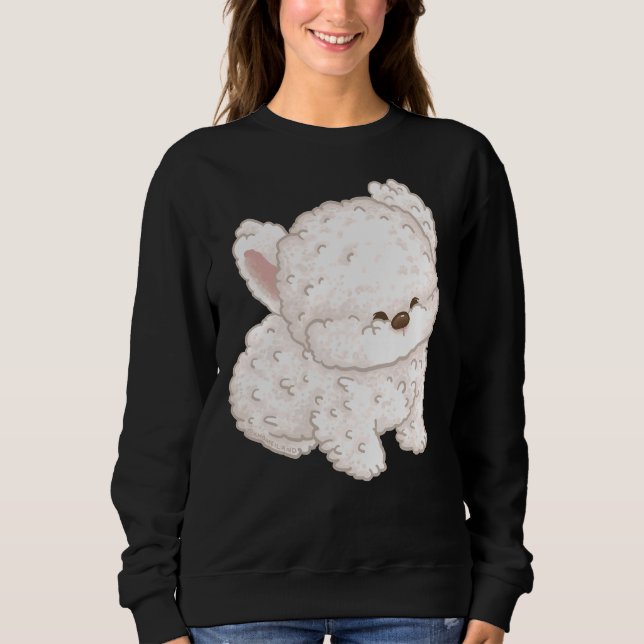 Poodle Blow Up By The Wind Sweatshirt (Front)