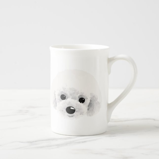 poodle bone china mug (Right)