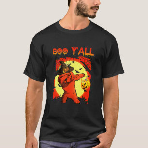 Poodle Boo Yall Ghost Halloween Dog T-Shirt