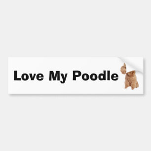 Poodle Bumper Sticker