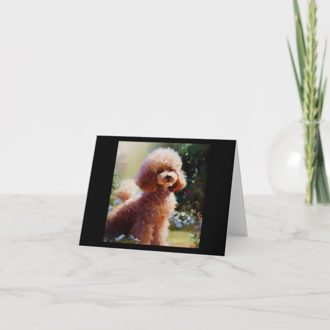 Poodle  card (Front)