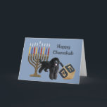 Poodle Chanukah Card Menorah Dreidel<br><div class="desc">Remembering family and friends during the Chanukah season is a wonderful way to keep in touch with the people you love and care about. I created these dog Chanukah cards with love and care and I am sure anyone who loves dogs will be delighted to receive them. You do have...</div>