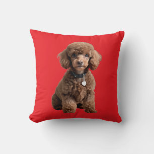 Poodle Chic” – Plushy Poodle Crossbody Bag Cushion