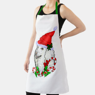 Poodle Christmas Apron