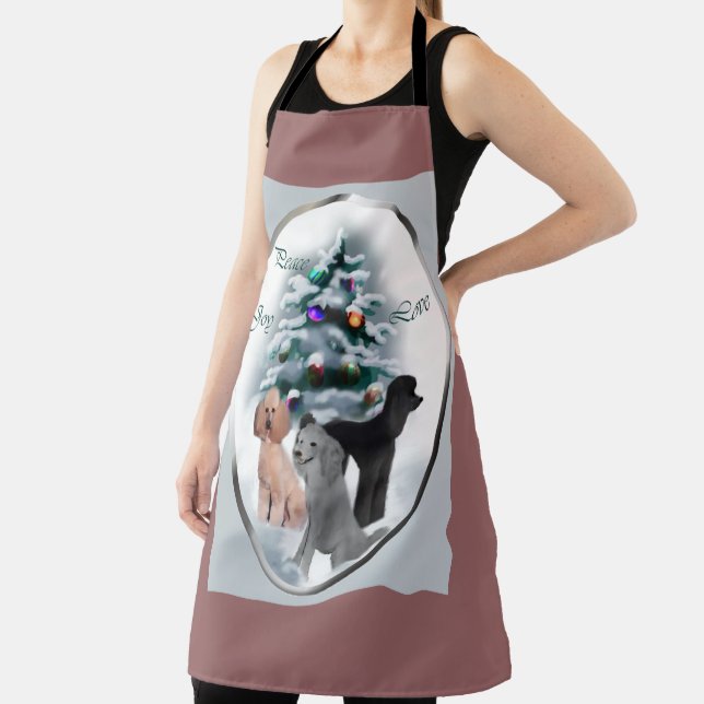 Poodle Christmas  Apron (Insitu)