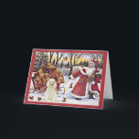 Poodle Christmas Card Santa Bears In Sleigh<br><div class="desc">Remembering family and friends during the holiday season is a wonderful way to keep in touch with the people you love and care about. I created these dog holiday cards with love and care and I am sure anyone who loves dogs will be delighted to receive them. You do have...</div>