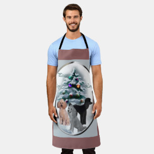 Poodle Christmas Cards Gifts Apron