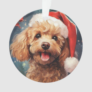 Poodle christmas,dog memorial gift,dog lover gift ornament