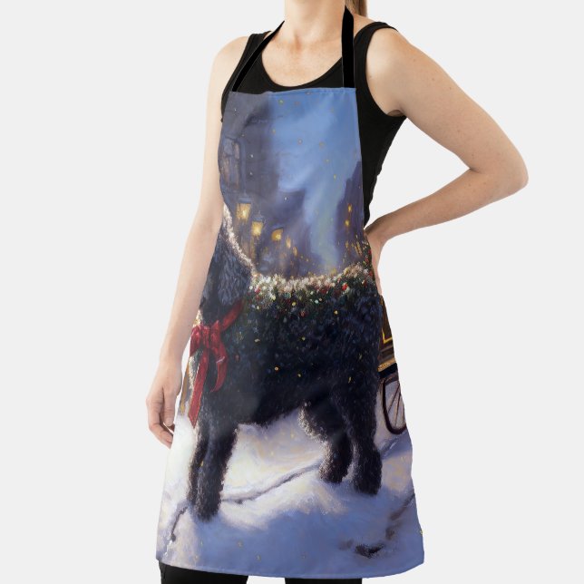 Poodle Christmas Festive Season Apron (Insitu)