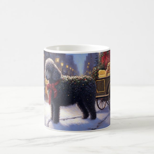 Poodle Christmas Festive Season Coffee Mug (Center)