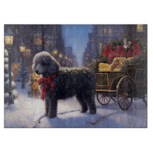 Poodle Christmas Festive Season Cutting Board