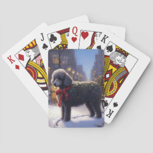 Poodle Christmas Festive Season Playing Cards