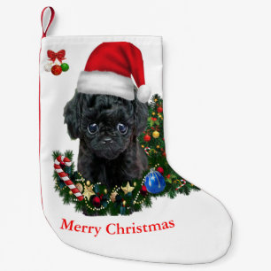Poodle Christmas Small Christmas Stocking