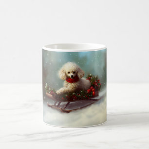 Poodle Christmas snow winter  Coffee Mug