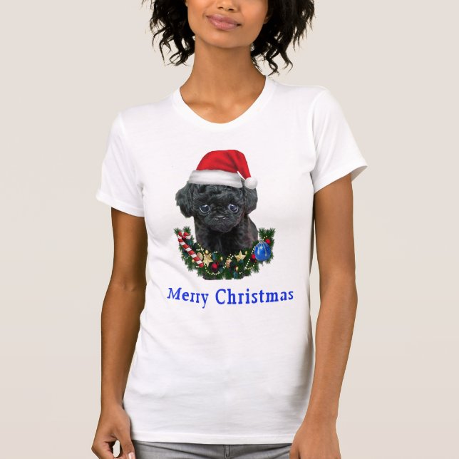 Poodle Christmas T-Shirt (Front)