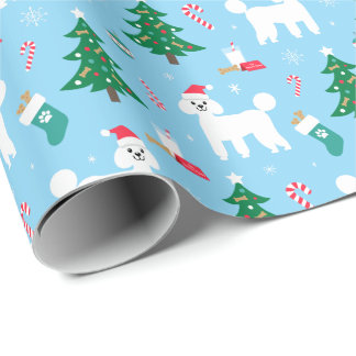 Poodle Christmas Wrapping Paper