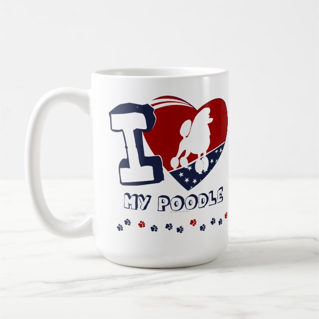 Poodle Coffee Mug (Left)