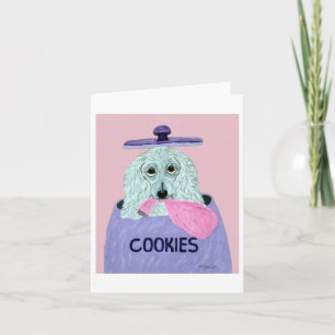 Poodle Cookie Thief Invitation