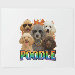 Poodle Copy Wrapping Paper