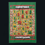 Poodle Countdown Christmas Advent Calendar Dog Tea Towel<br><div class="desc">Poodle Countdown Christmas Advent Calendar Dog kitchen towel features a watercolor of a Poodle with a Christmas hat and a dog Christmas collar. Funny design for Dog Lovers!</div>