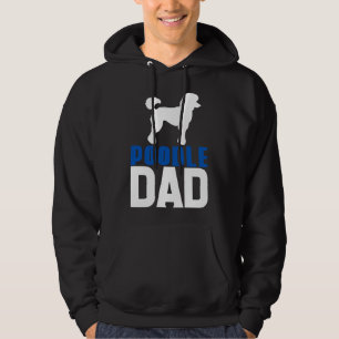 Poodle Dad Blue Hoodie
