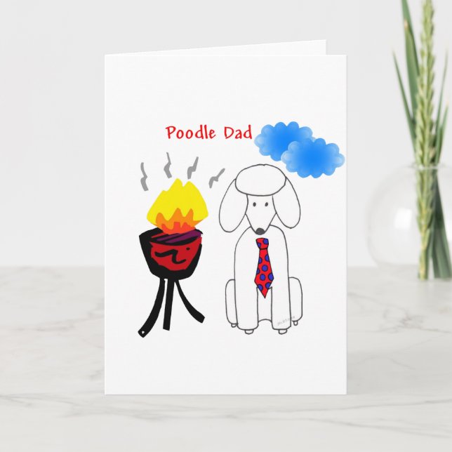 Poodle Dad Card (Front)