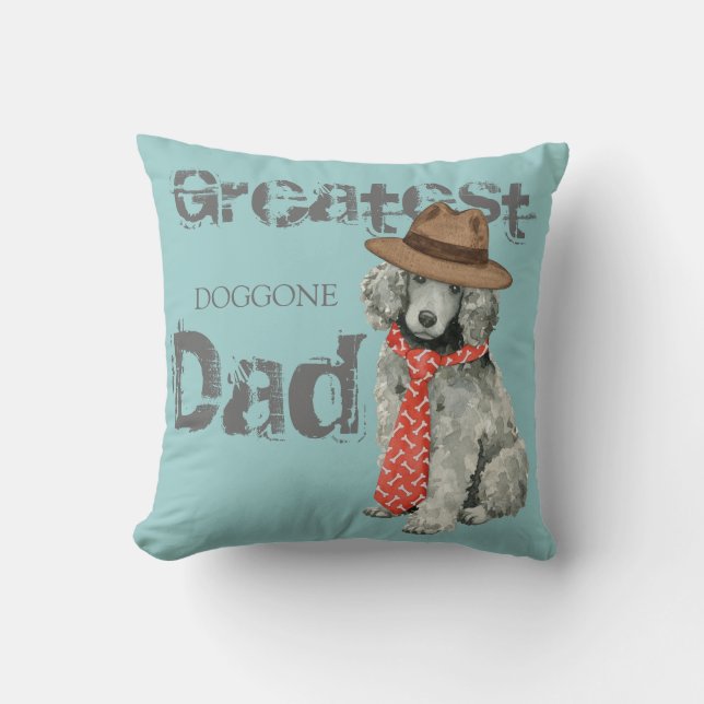 Poodle Dad Cushion (Front)