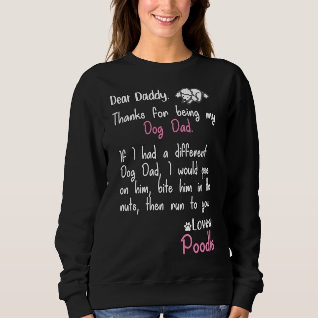 Poodle Dad Forever Sweatshirt (Front)