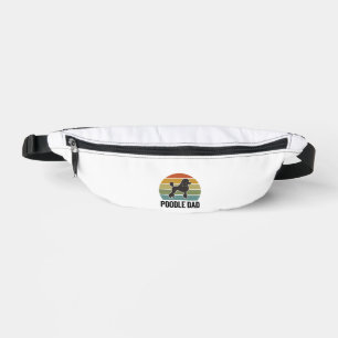 Poodle Dad Vintage Sunset Dog Lover Design_1 Bum Bags